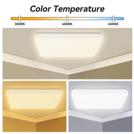 Brilagi - LED hämardatav laelamp MILKY WAY LED/24W/230V 3000-6500K 37x37 cm + kaugjuhtimispult