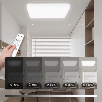 Brilagi - LED hämardatav laelamp MILKY WAY LED/24W/230V 3000-6500K 37x37 cm + kaugjuhtimispult