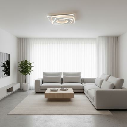 Brilagi - hämardatav LED-laevalgusti MODERN LED/100W/230V 3000–6000K 48x48 cm + kaugjuhtimispult