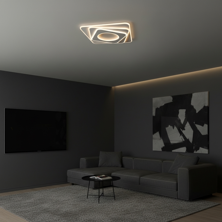 Brilagi - hämardatav LED-laevalgusti MODERN LED/100W/230V 3000–6000K 48x48 cm + kaugjuhtimispult