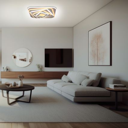 Brilagi - LED Hämardatav laevalgusti MODERN LED/210W/230V 2700-6500K 55x55 cm + kaugjuhtimispult