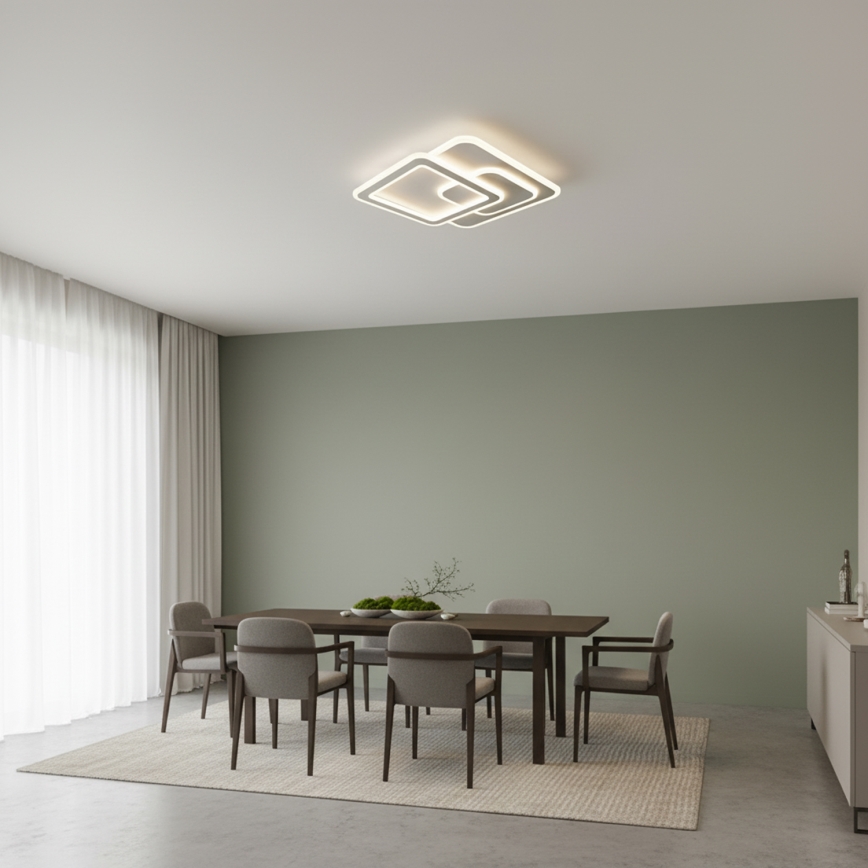 Brilagi - LED hämardatav laelamp MODERN LED/80W/230V 3000-6000K 52,5x52,5 cm + kaugjuhtimispult