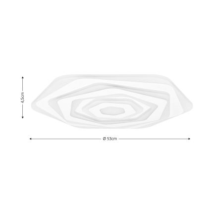 Brilagi - LED Hämardatav laevalgusti MODERN LED/85W/230V 2700-6500K d. 53 cm + kaugjuhtimispult