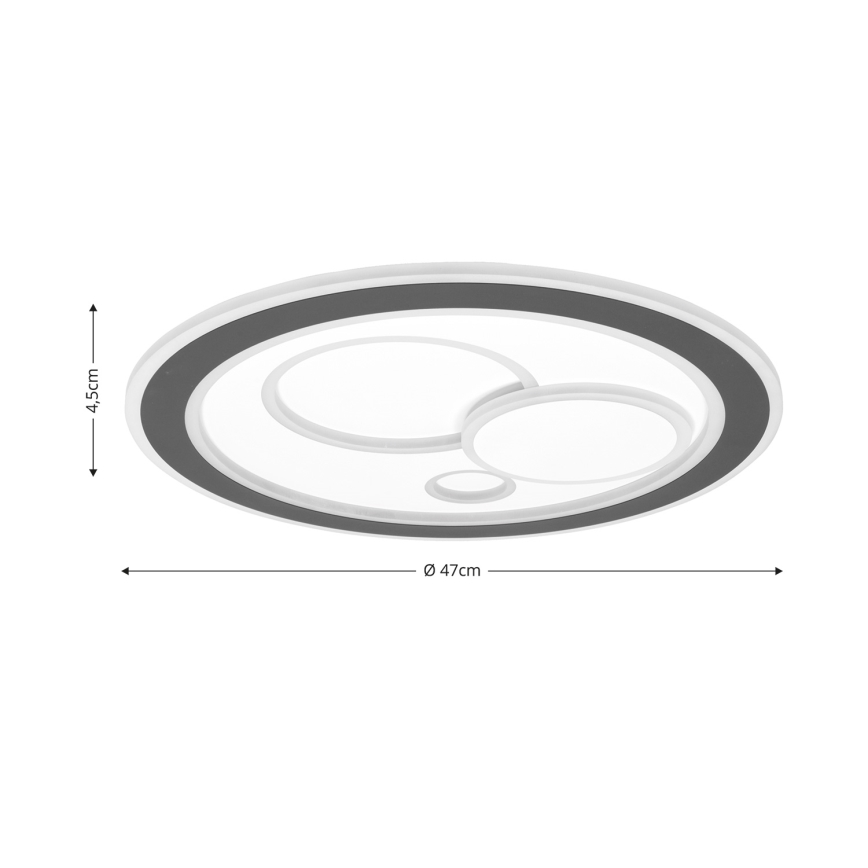 Brilagi - LED Hämardatav laevalgusti MODERN LED/89W/230V 2700-6500K d. 47 cm + kaugjuhtimispult