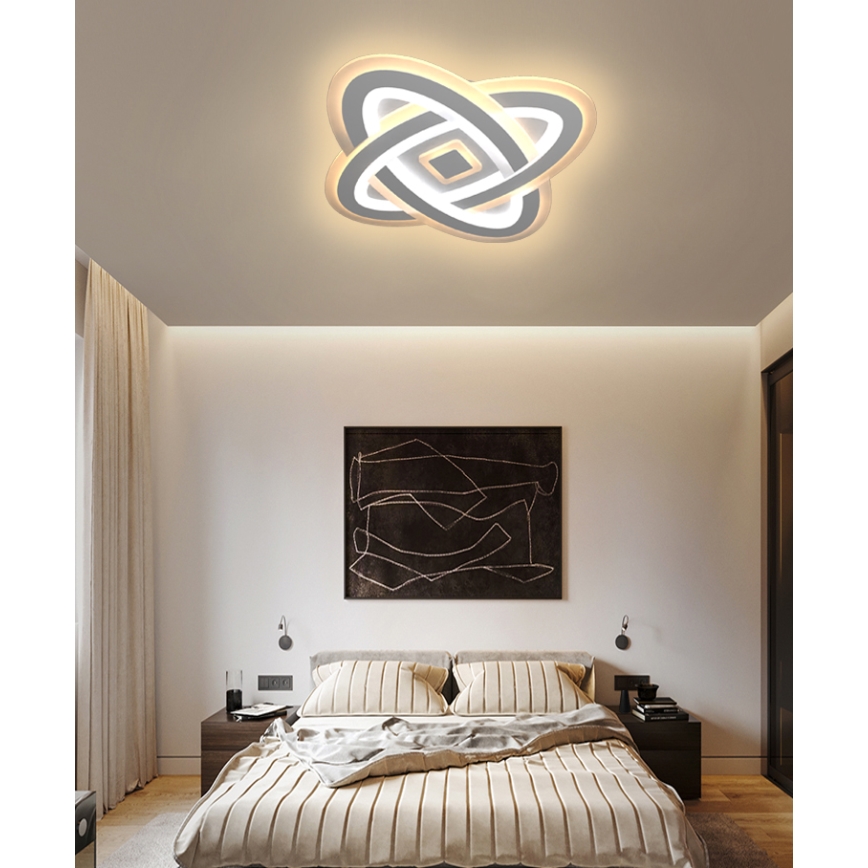 Brilagi - LED Hämardatav laevalgusti MODERN LED/90W/230V 2700-6500K 48x48 cm+ kaugjuhtimispult