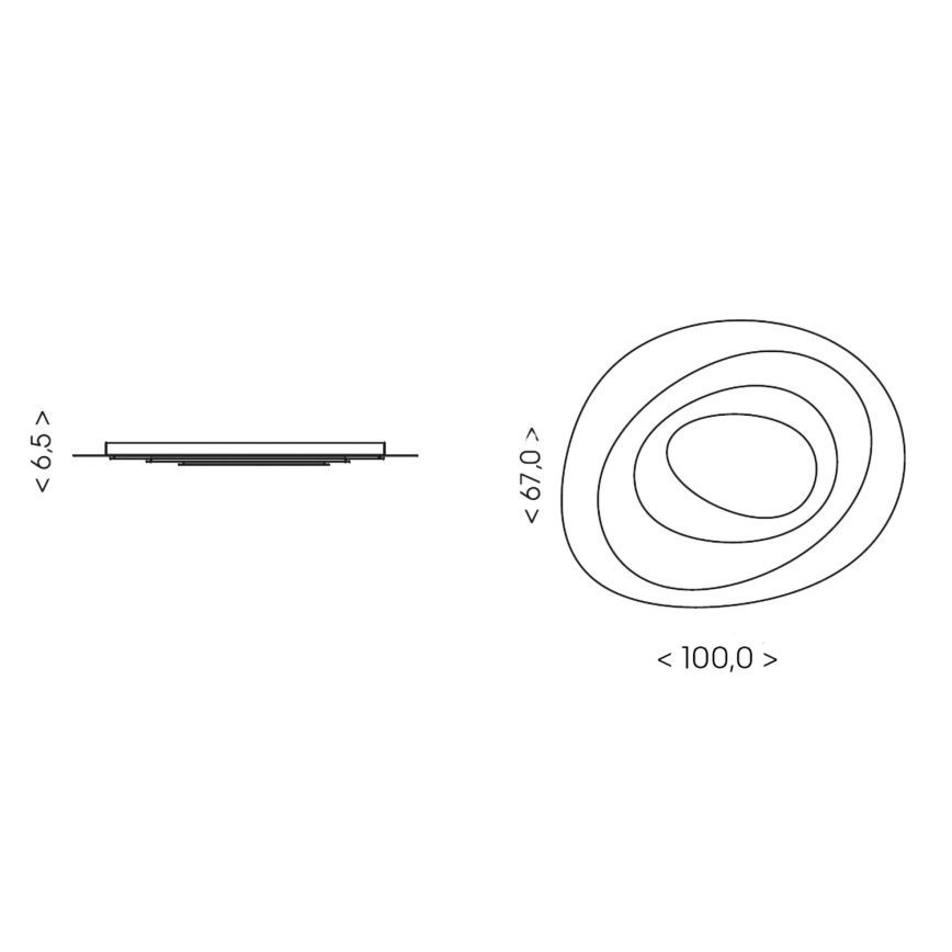 BRILAGI - LED hämardatav laevalgusti MODERN MAXI LED/105W/230V 3000-6000K 83,5x100 cm + kaugjuhtimispult