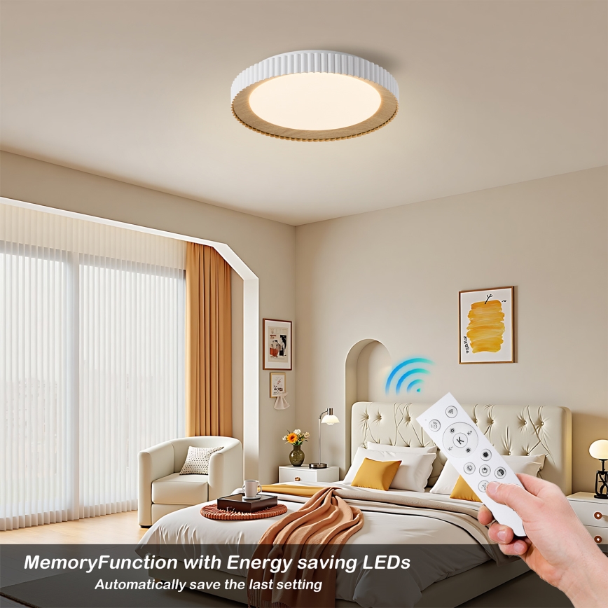 BRILAGI - hämardatav laelamp NEXO LED/48W/230V 3000-6000K valge läbimõõt 43 cm + kaugjuhtimispult