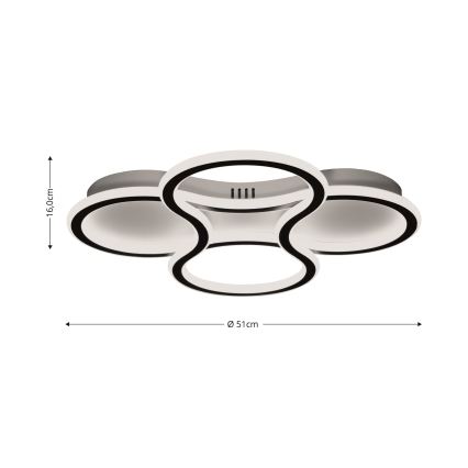 Brilagi - LED Hämardatav laevalgusti ORELLI LED/53W/230V 3000/4000/6000K + kaugjuhtimispult