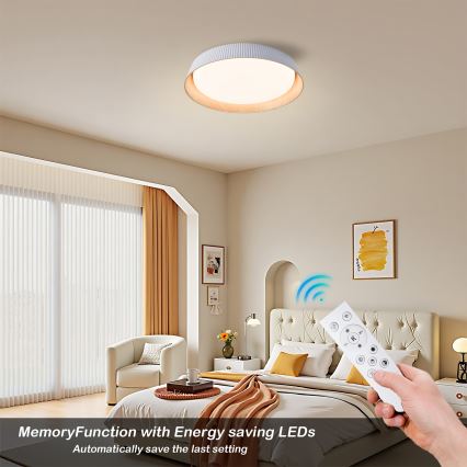 Brilagi - Hämardatav laelamp ORINO LED/54W/230V 3000-6000K valge läbimõõt 43 cm + kaugjuhtimispult