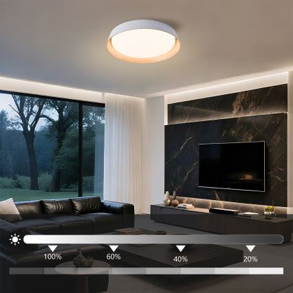 Brilagi - Hämardatav laelamp ORINO LED/54W/230V 3000-6000K valge läbimõõt 43 cm + kaugjuhtimispult
