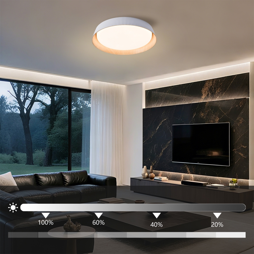 Brilagi - Hämardatav laelamp ORINO LED/54W/230V 3000-6000K valge läbimõõt 43 cm + kaugjuhtimispult