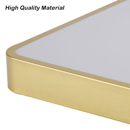 Brilagi - LED hämardatav laelamp POOL LED/48W/230V 3000-6000K 50x50 cm kuldne + kaugjuhtimispult