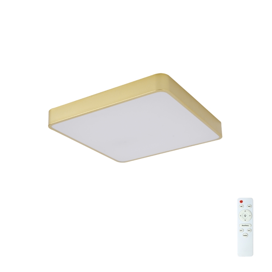 Brilagi - LED hämardatav laelamp POOL LED/48W/230V 3000-6000K 50x50 cm kuldne + kaugjuhtimispult