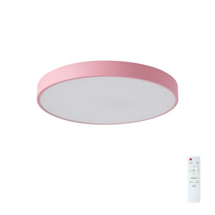 Brilagi - Hämardatav LED-laelamp POOL LED/60W/230V 3000–6000K Ø 50 cm roosa + kaugjuhtimispult
