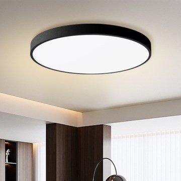 Brilagi - LED-hämardatav laevalgusti POOL SMART LED/100W/230V 3000-6000K läbimõõt 80 cm Wi-Fi Tuya must + kaugjuhtimispult