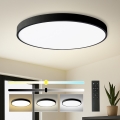Brilagi - LED hämardatav laevalgusti POOL SMART LED/128W/230V 3000-6000K läbimõõt 100 cm Wi-Fi Tuya must + kaugjuhtimispult