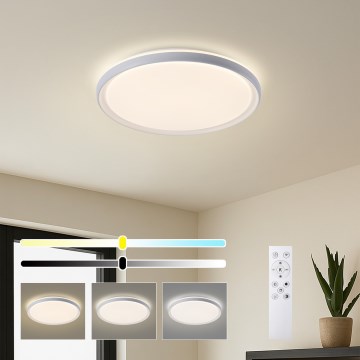 Brilagi - LED hämardatav laevalgusti RIVO LED/72W/230V 3000-6000K valge läbimõõt 50 cm + kaugjuhtimispult