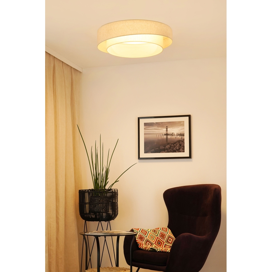 Brilagi - LED-hämardatav laevalgusti SHINE LED/24W/230V pr. 60 cm 3000/4000/6500K kreemjas + kaugjuhtimispult