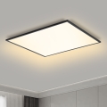 Brilagi - LED Hämardatav laevalgusti SLIMFRAME LED/58W/230V 60x60 cm 3000-6000K must + kaugjuhtimispult