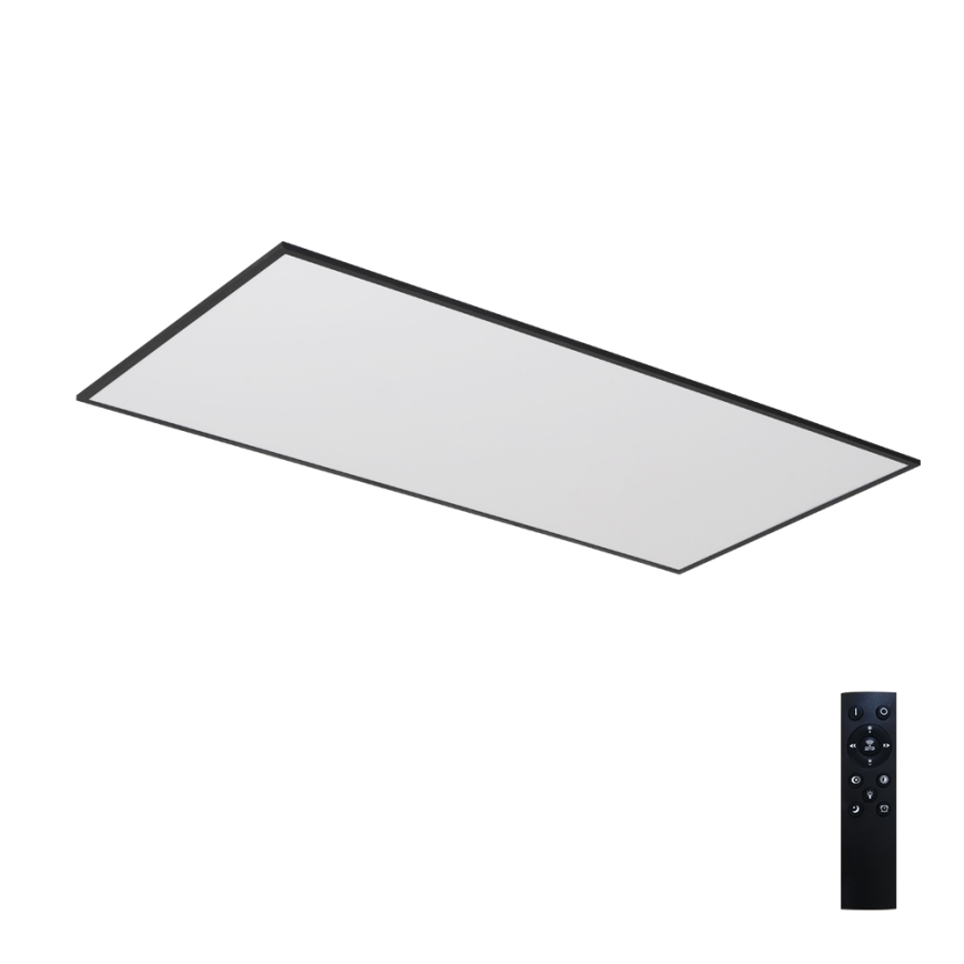 Brilagi - LED hämardatav laevalgusti SLIMFRAME LED/80W/230V 120x60 cm 3000-6000K must + kaugjuhtimispult
