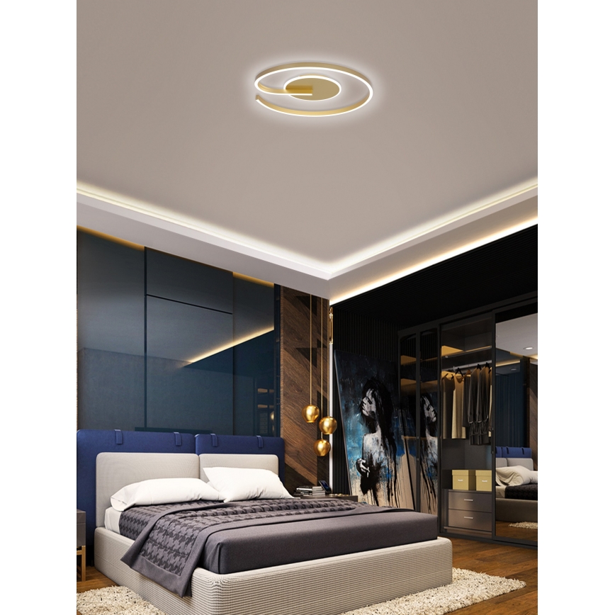 Brilagi -LED Hämardatav laevalgusti SPIRAL LED/56W/230V 3000/4000/6000K+ kaugjuhtimispult