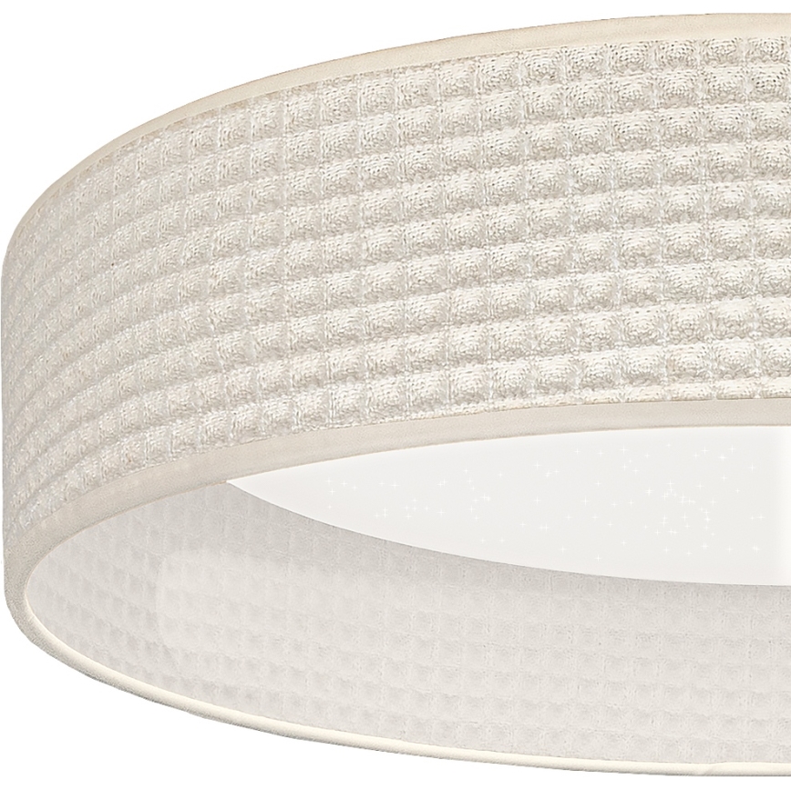 Brilagi - LED-hämardatav laelamp VELVET SMARTIX STARS LED/36W/230V 3000–6000K läbimõõt 55 cm kreemjas Wi-Fi Tuya Beacon + kaugjuhtimispult