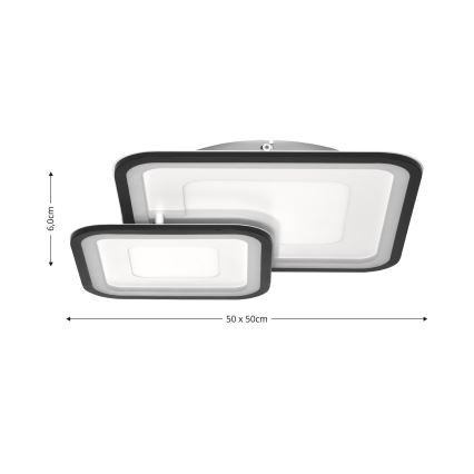 Brilagi - LED Hämardatav laevalgusti TANDORA LED/49W/230V 3000/4000/6000K + kaugjuhtimispult