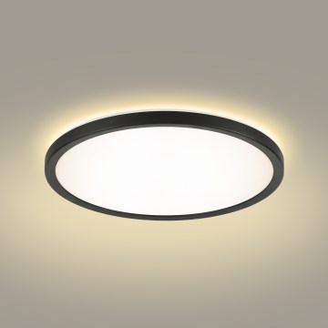 Brilagi - LED Hämardatav laevalgusti ULTRA SLIM LED/18W/230V 2700-6500K d. 30 cm must + kaugjuhtimispult