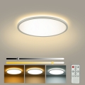 Brilagi - LED hämardatav laevalgusti ULTRA SLIM LED/18W/230V 2700-6500K läbimõõt 30 cm valge + kaugjuhtimispult