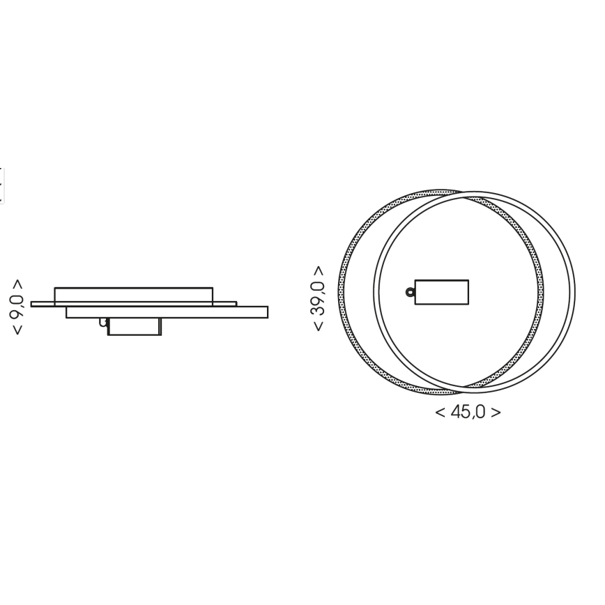 Brilagi - hämardatav LED-laelamp UNITY LED/48W/230V + 1xGU10/3W 3000-6000K 39x45 cm valge/must + kaugjuhtimispult