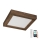 Brilagi - LED Hämardatav laevalgusti vannituppa WOODY FRAME LED/24W/230V tamm 30x30 cm 3000-6000K IP44 + kaugjuhtimispult