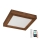 Brilagi - LED Hämardatav laevalgusti vannituppa WOODY FRAME LED/24W/230V tamm kirss 30x30 cm 3000-6000K IP44 + kaugjuhtimispult