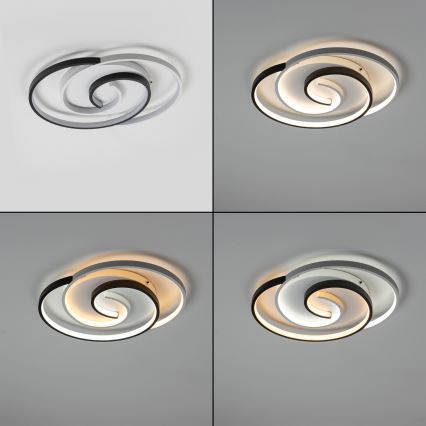 Brilagi - Hämardatav LED-laelamp VELO XL LED/83W/230V 3000-6500K 46,7x59,5 cm + kaugjuhtimispult