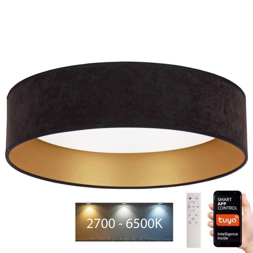 Brilagi - LED Hämardatav laevalgusti VELVET SMART LED/36W/230V d. 55 cm 2700-6500K Wi-Fi Tuya must/kuldne + pult