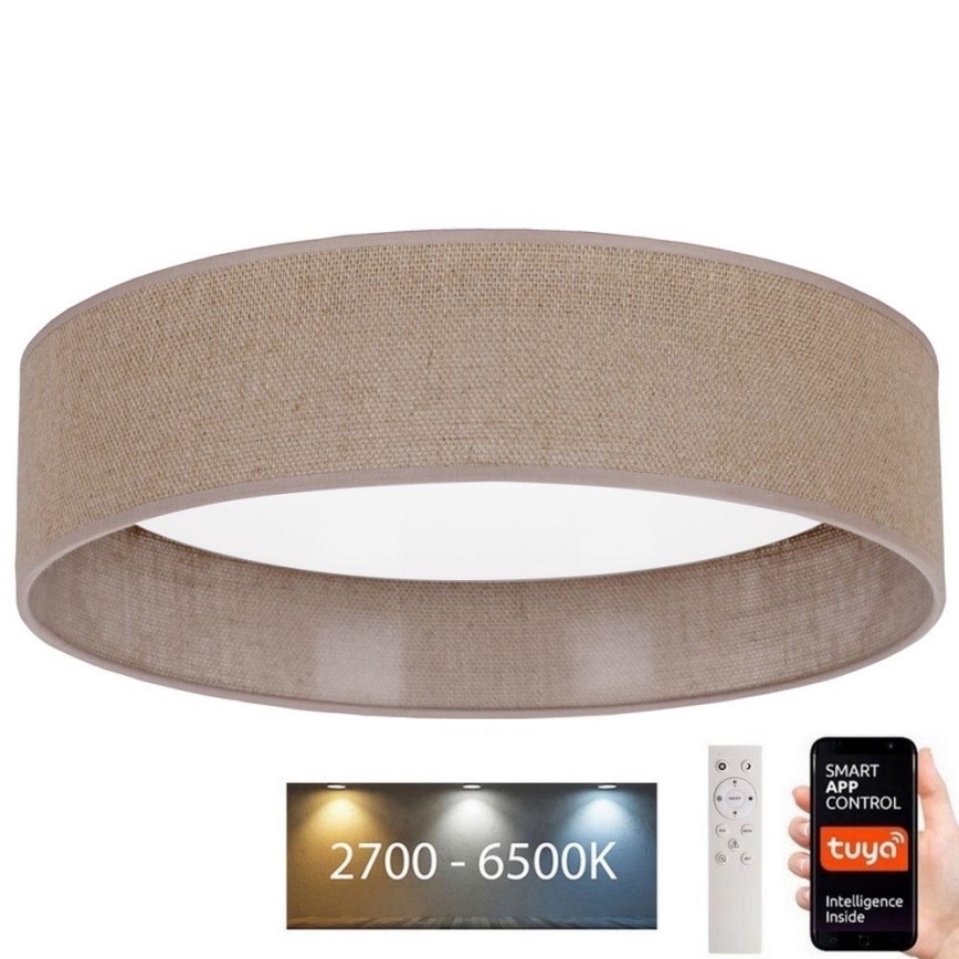 Brilagi - LED Hämardatav laevalgusti VELVET SMART LED/36W/230V d. 55 cm 2700-6500K Wi-Fi Tuya pruun + pult