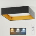 Brilagi - LED Hämardatav laevalgusti VELVET SQUARE LED/24W/230V 3000/4000/6500K + kaugjuhtimispult hall