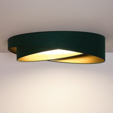 BRILAGI - LED hämardatav laevalgusti VELVET TWIST LED/36W/230V 3000-6000K läbimõõt 65 cm Wi-Fi Tuya Beacon roheline/kuldne + kaugjuhtimispult