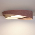 BRILAGI - LED Hämardatav laevalgusti VELVET TWIST LED/36W/230V 3000-6000K läbimõõt 65 cm Wi-Fi Tuya Beacon roosa/kreem + kaugjuhtimispult
