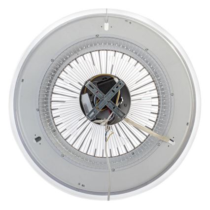 Brilagi - LED Hämardatav laevalgusti ventilaatoriga RONDA LED/48W/230V 3000-600K kuldne + kaugjuhtimispult