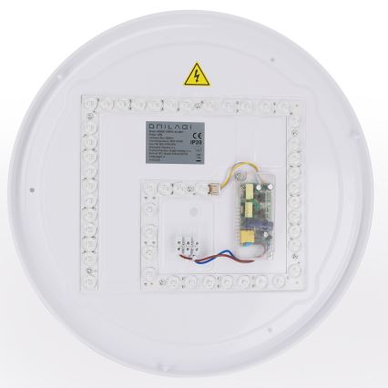 Brilagi - LED hämardatav laelamp WALDO LED/48W/230V 3000-6500K läbimõõt 40 cm valge/hõbedane + kaugjuhtimispult