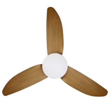 Brilagi - LED Hämardatav laeventilaator LED/30W/230V 3000-6500K must/pruun + kaugjuhtimispult