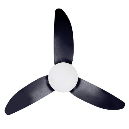 Brilagi - LED Hämardatav laeventilaator LED/30W/230V 3000-6500K must + kaugjuhtimispult