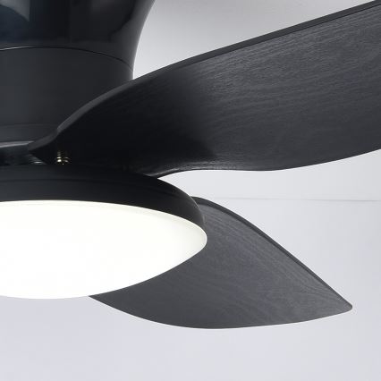 Brilagi - LED Hämardatav laeventilaator LED/30W/230V 3000-6500K must + kaugjuhtimispult