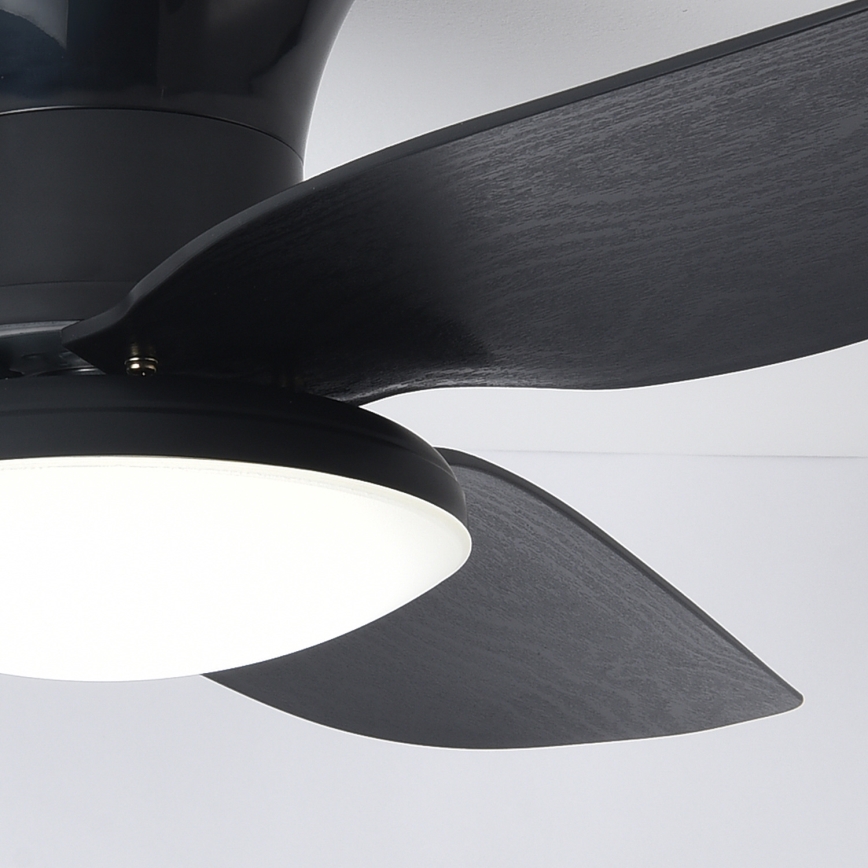 Brilagi - LED Hämardatav laeventilaator LED/30W/230V 3000-6500K must + kaugjuhtimispult