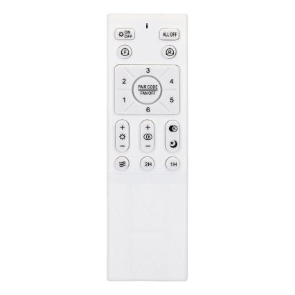 Brilagi - LED Hämardatav laeventilaator LED/30W/230V 3000-6500K must + kaugjuhtimispult