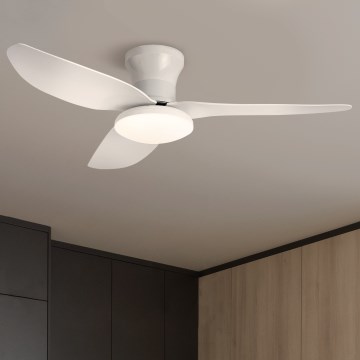 Brilagi - LED Hämardatav laeventilaator LED/30W/230V 3000-6500K valge + kaugjuhtimispult
