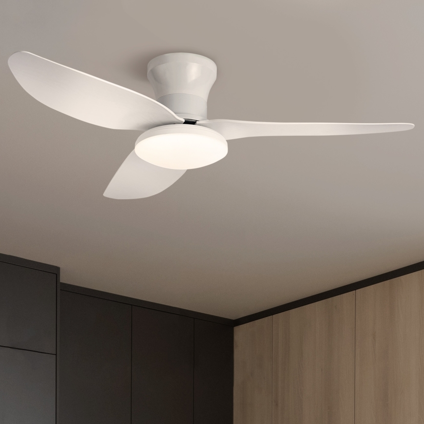 Brilagi - LED Hämardatav laeventilaator LED/30W/230V 3000-6500K valge + kaugjuhtimispult