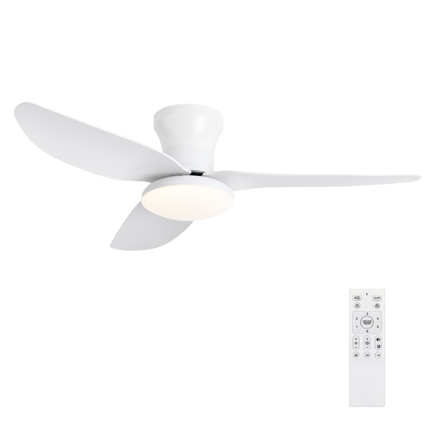 Brilagi - LED Hämardatav laeventilaator LED/30W/230V 3000-6500K valge + kaugjuhtimispult