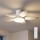 Brilagi - LED hämardatav laeventilaator LED/32W/230V läbimõõt 95 cm valge + kaugjuhtimispult