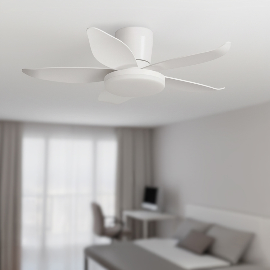 Brilagi - LED hämardatav laeventilaator LED/32W/230V läbimõõt 95 cm valge + kaugjuhtimispult